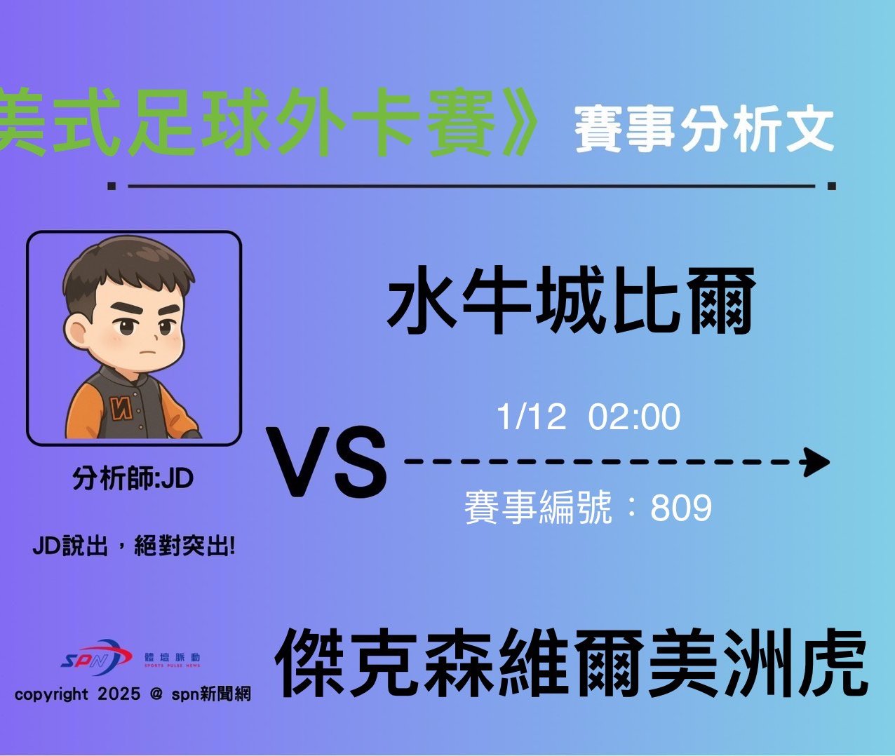 運彩學堂》 外卡賽｜水牛城比爾 VS 傑克森維爾美洲虎