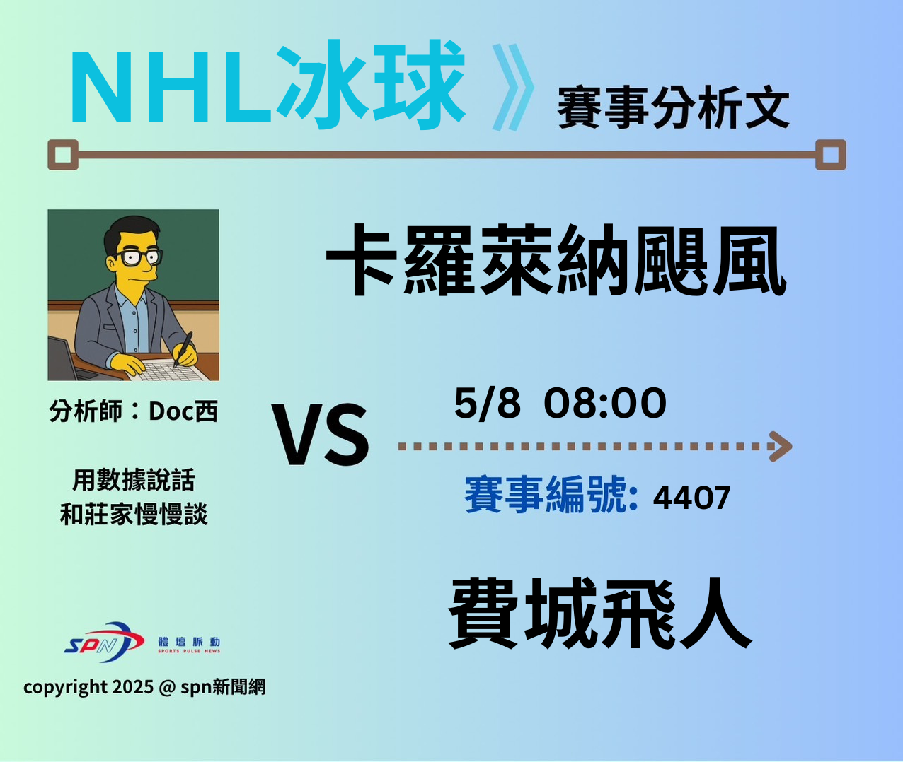 運彩學堂》 季後賽｜卡羅萊納颶風VS 費城飛人