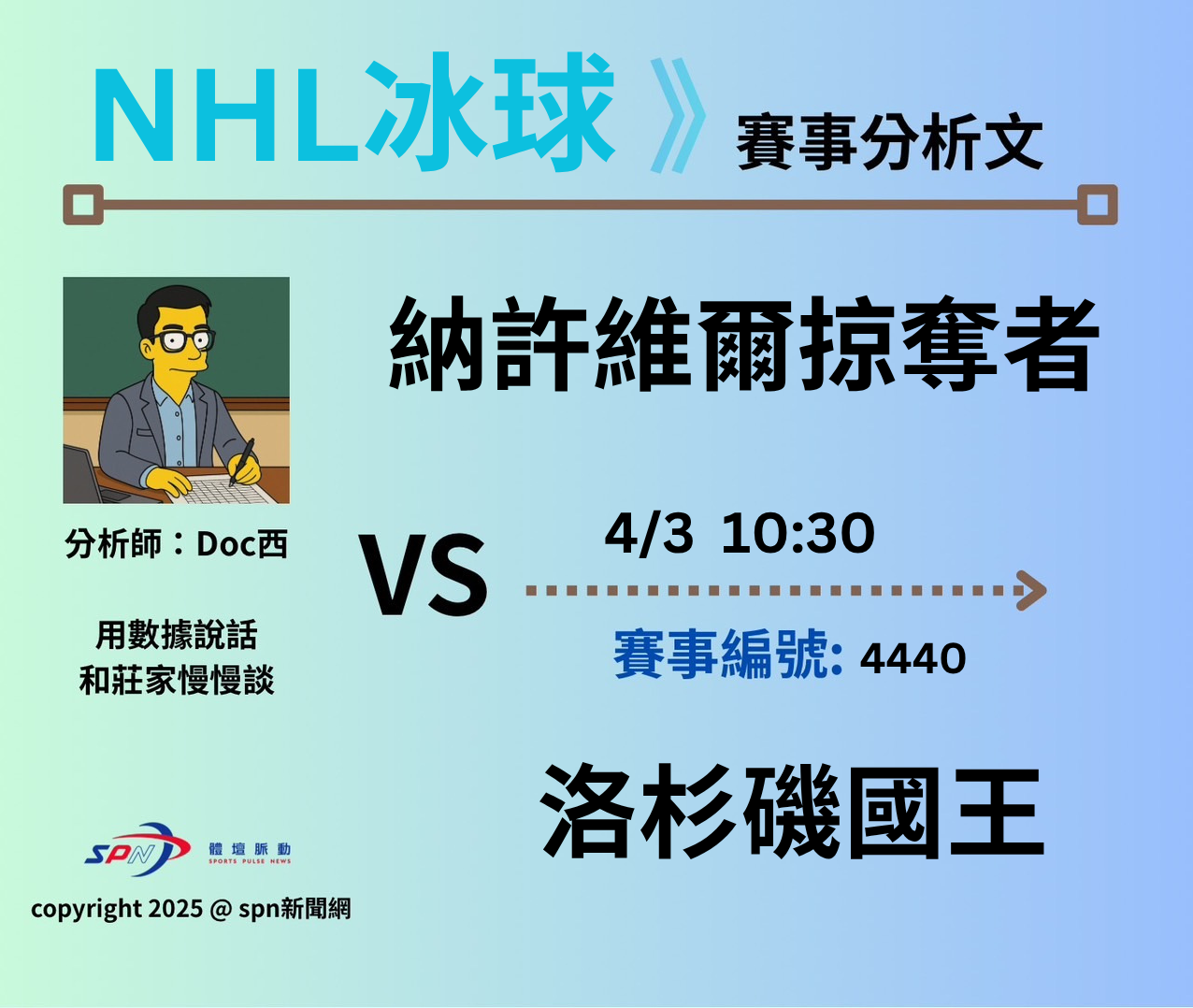 運彩學堂》 例行賽｜納許維爾掠奪者VS 洛杉磯國王