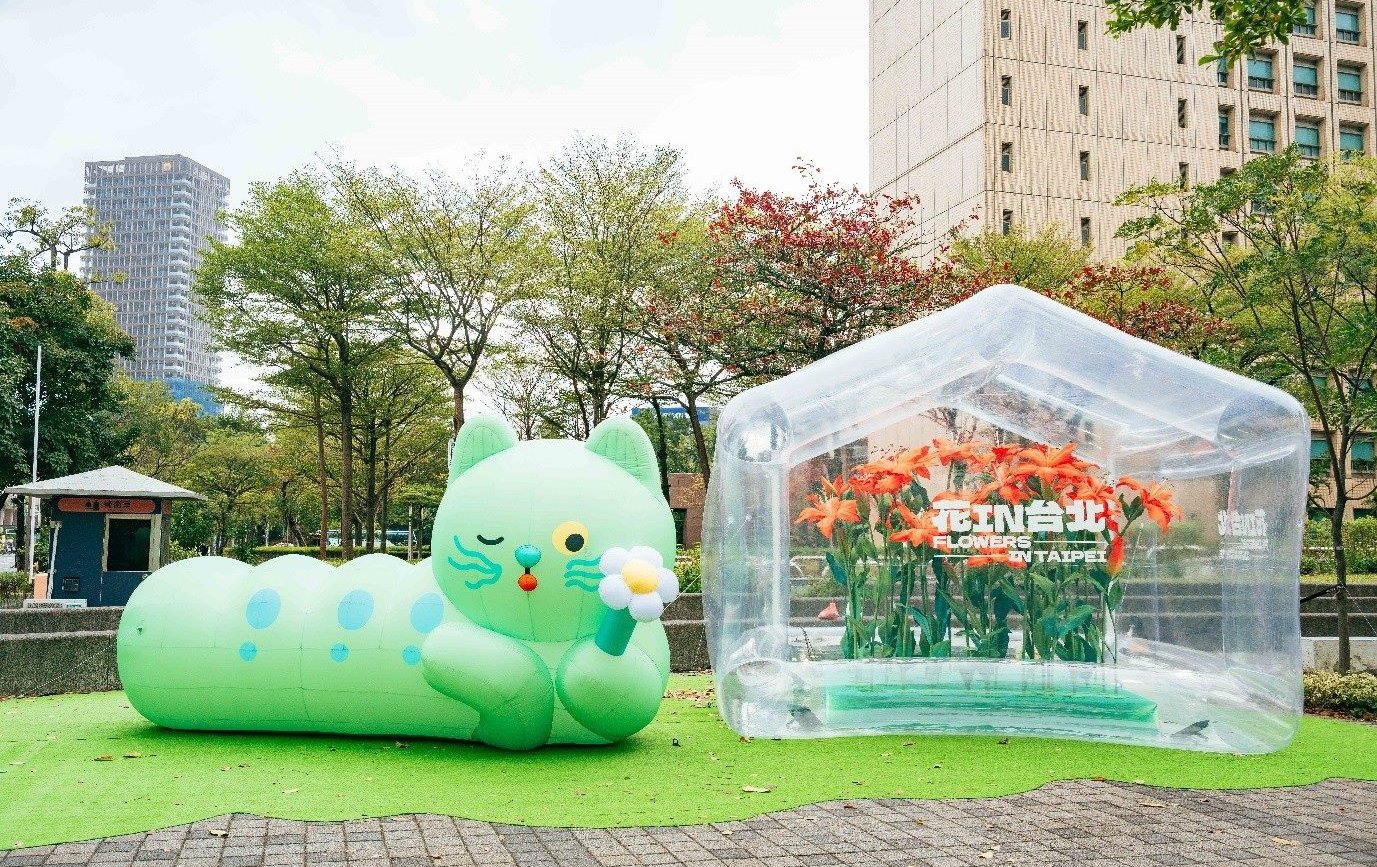 「花IN台北」夢幻溫室落腳市府廣場  園丁喵喵陪你浪漫賞花