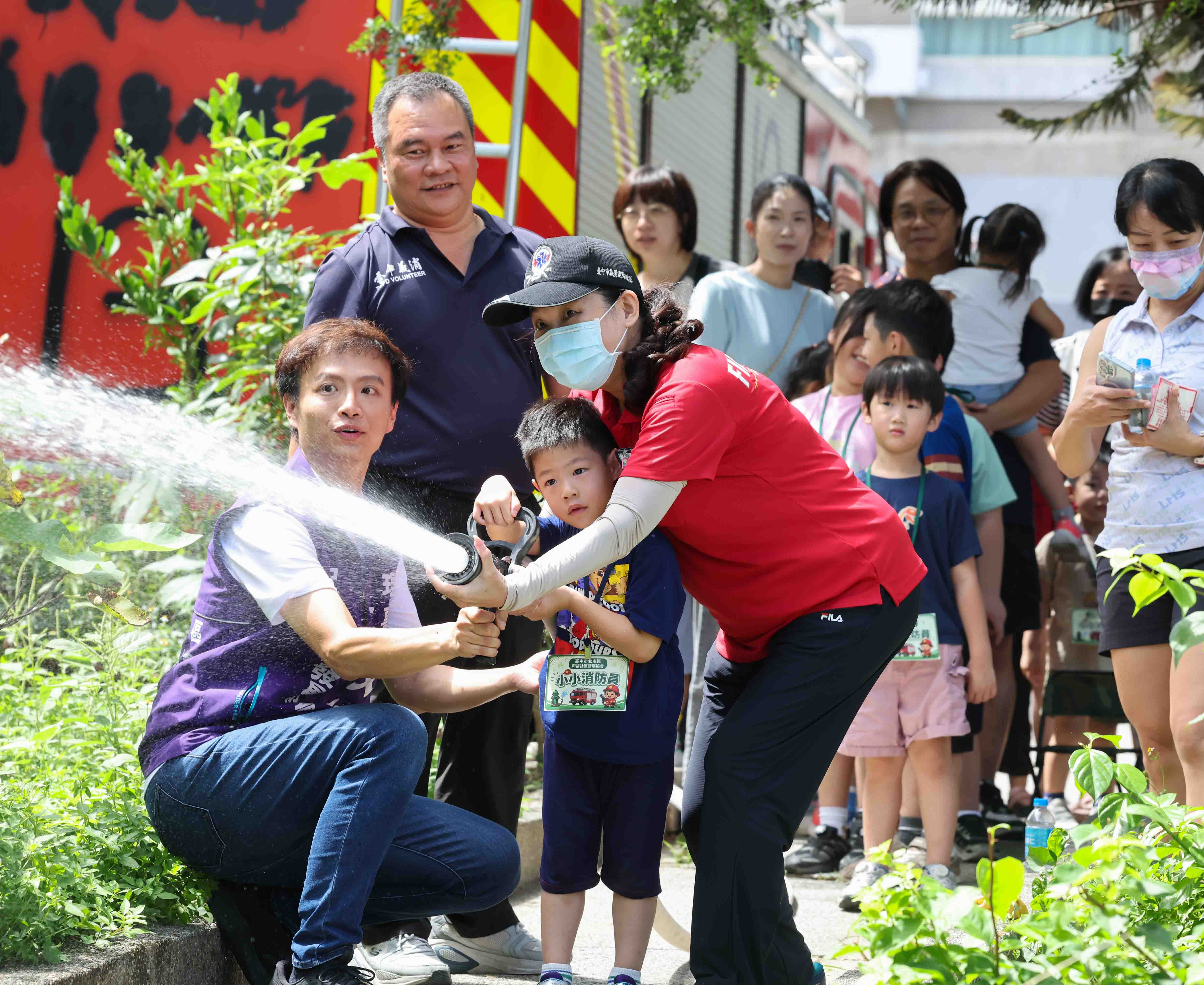 台中》消防體驗扎根北屯 和福社區攜手各界推動基層防災害教育