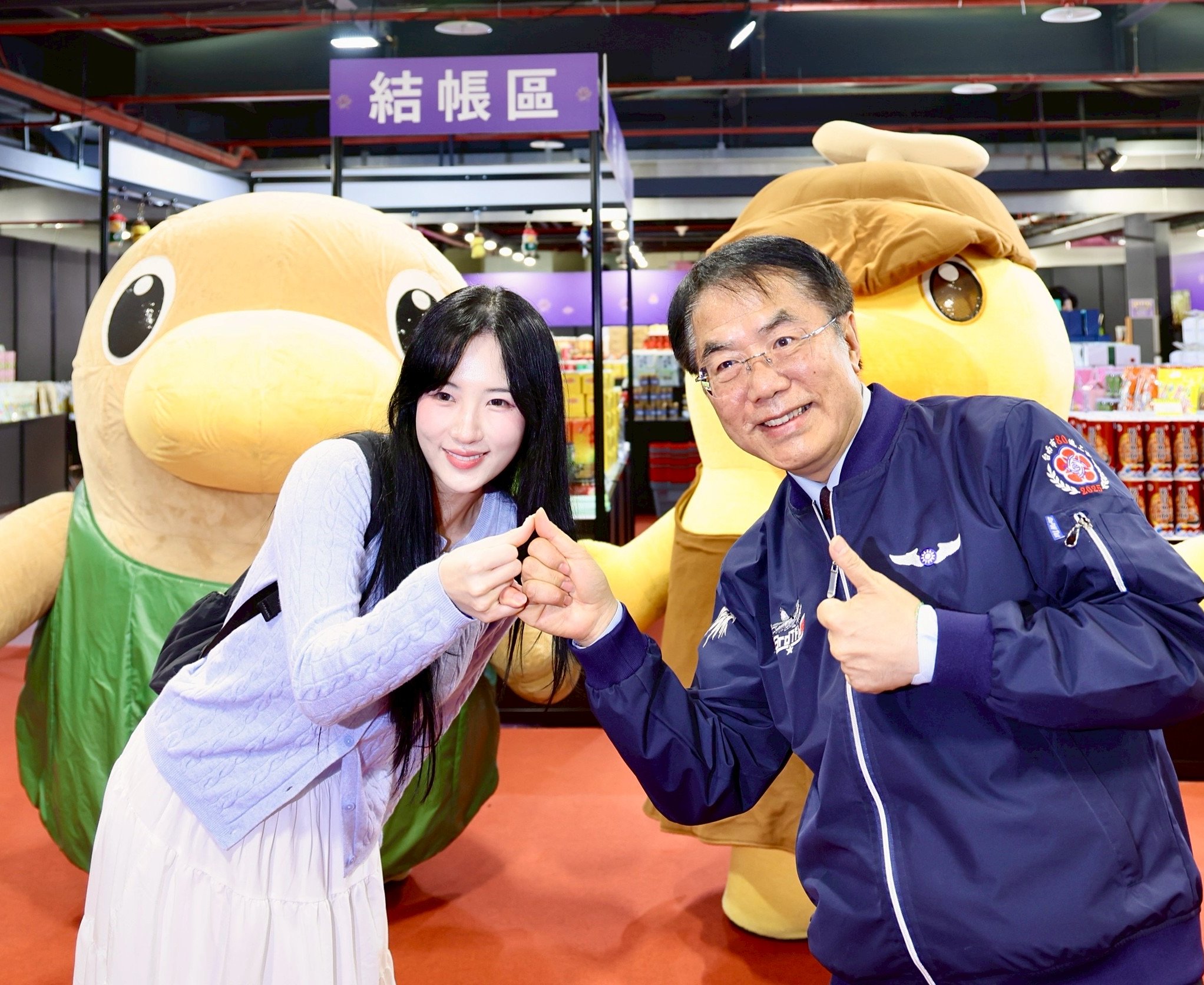 韓籍女神Mingo現身2026台灣國際蘭展！ 大讚後壁「割稻飯」好滋味