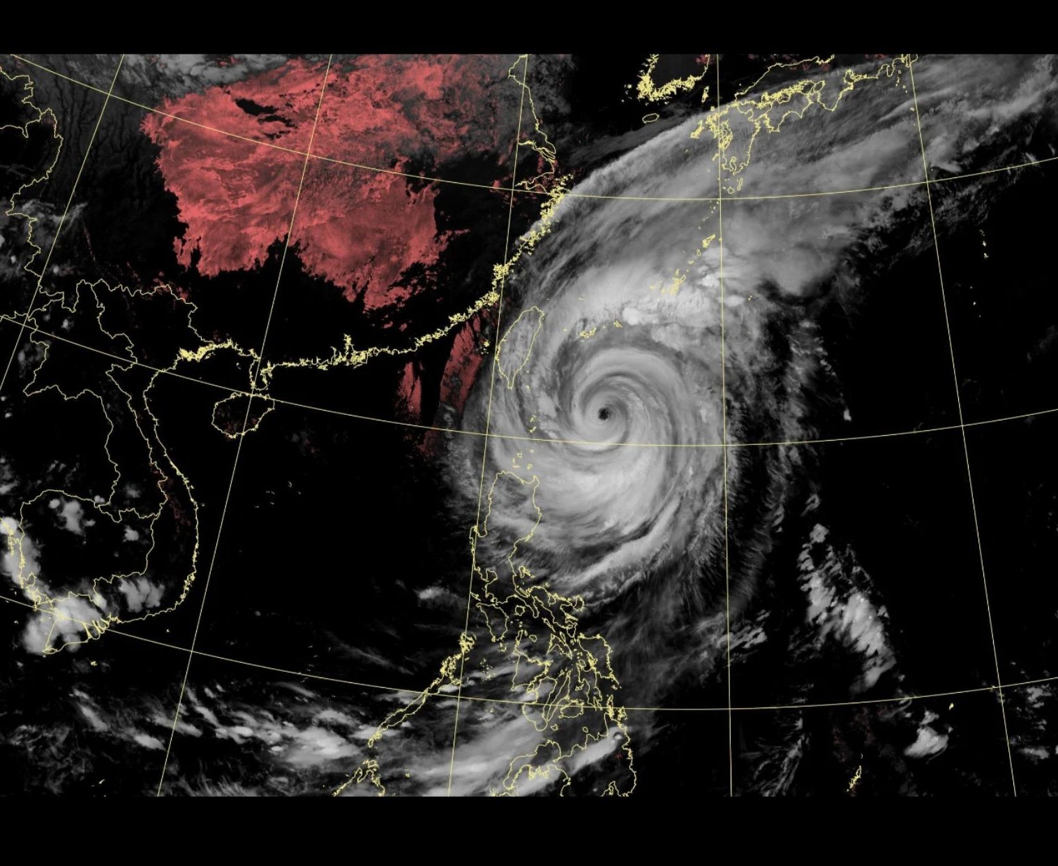 薔琵颱風逼近全台納陸警 10/23多數縣市停班停課僅金門與台東部分區域正常