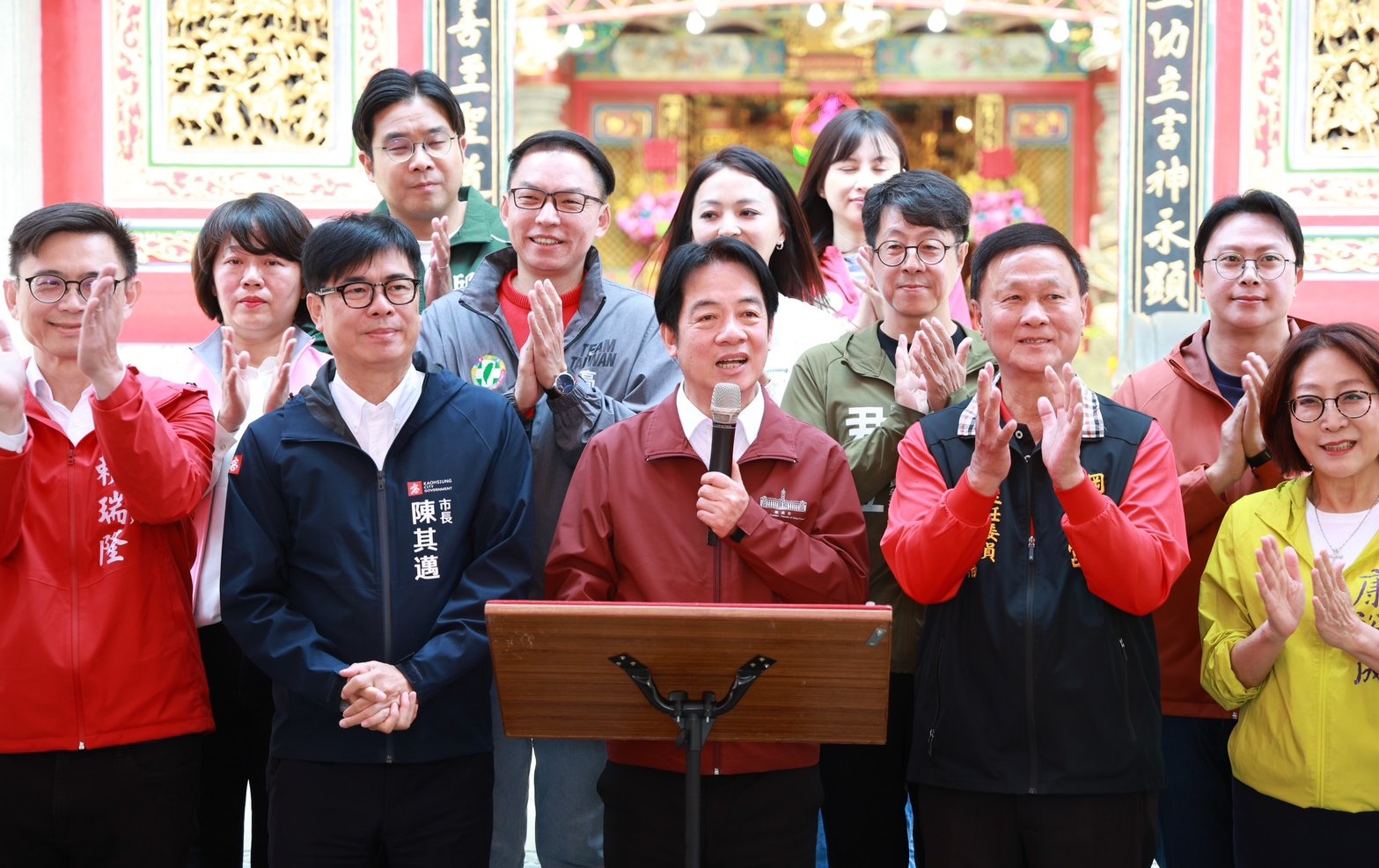 大年初二總統南下發放祈福紅包  賴清德：陳其邁要為中央承擔更大責任