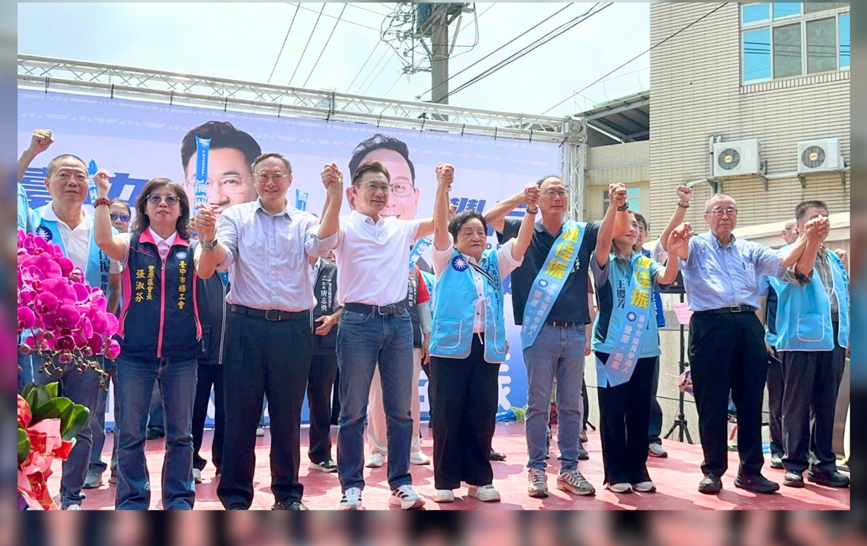 台中》江啟臣翁子里授旗挺連佳振 拋交通與舊縣府活化藍圖拚府會雙贏