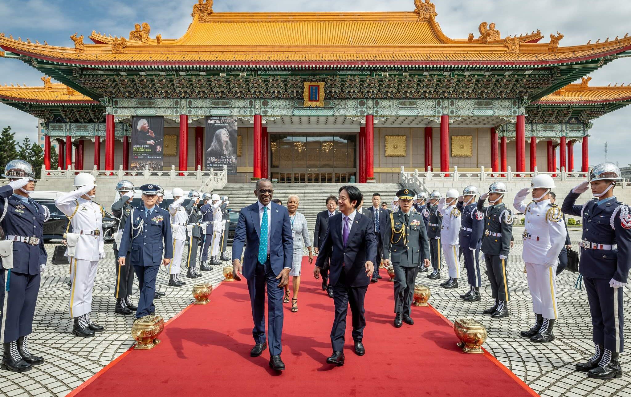 賴清德軍禮歡迎聖露西亞總理皮耶 兩國深化合作開啟軍事交流新頁