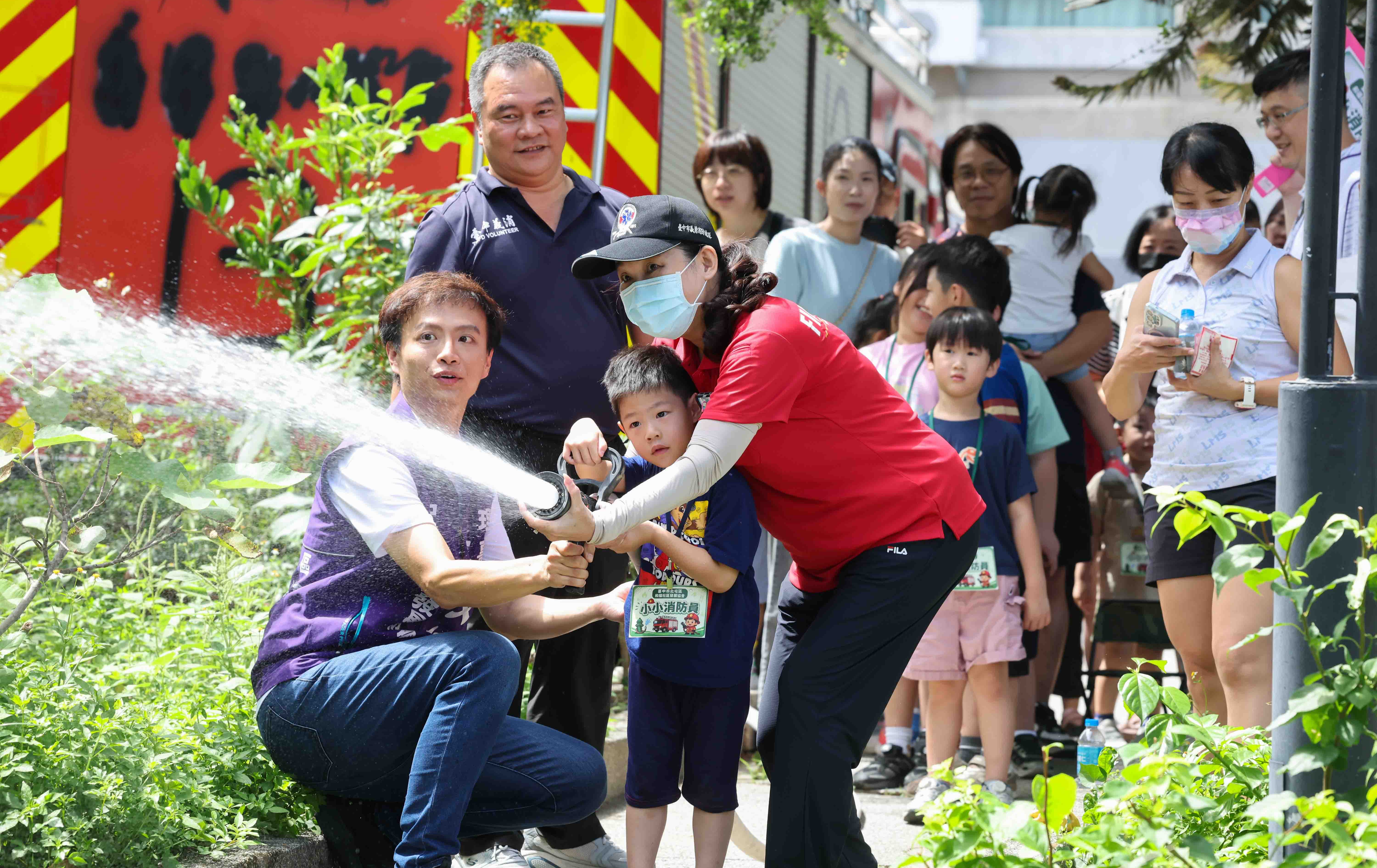 台中》消防體驗扎根北屯 和福社區攜手各界推動基層防災害教育