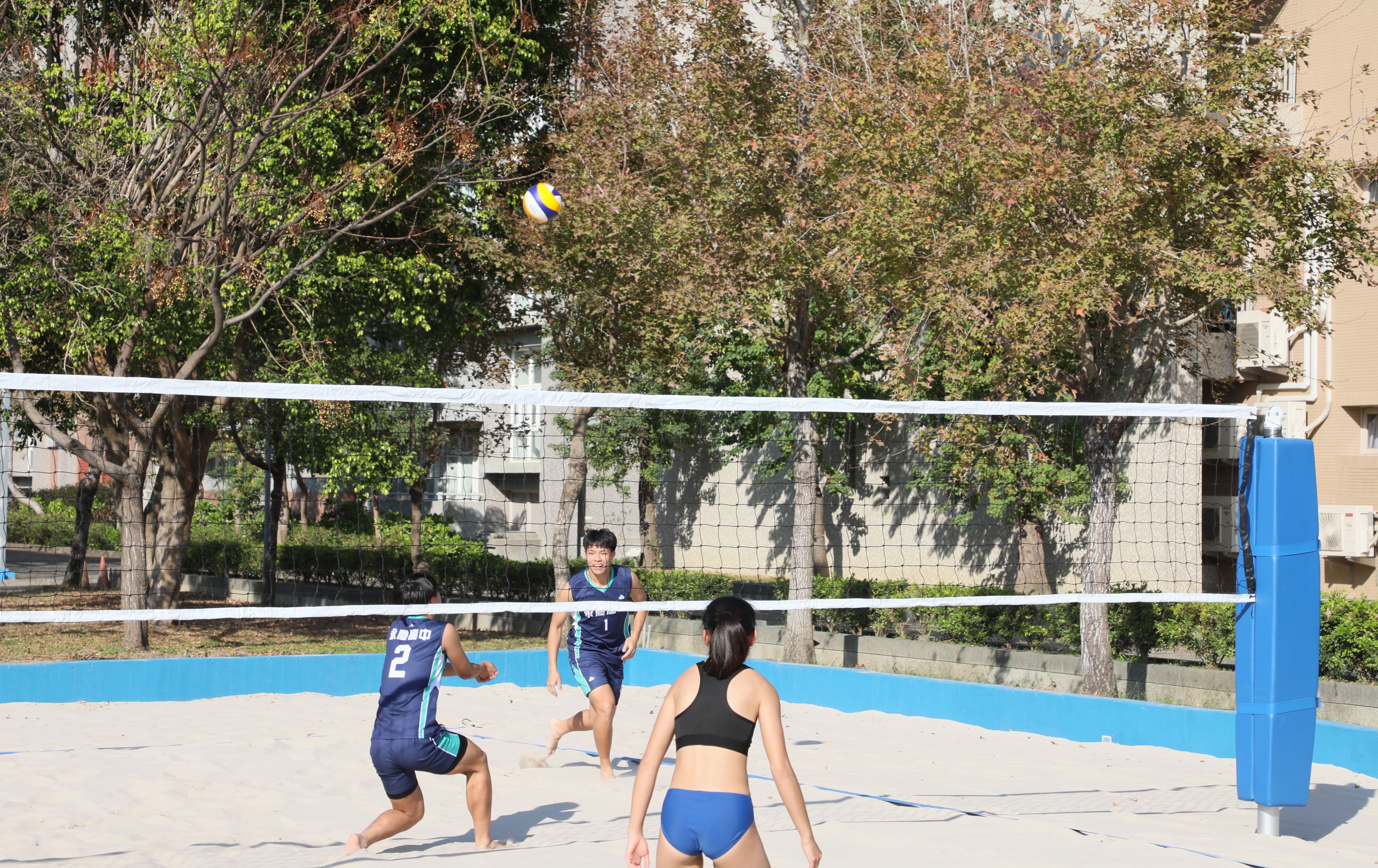 嘉義首座校園沙排場落成！ 永慶高中翻轉訓練困境