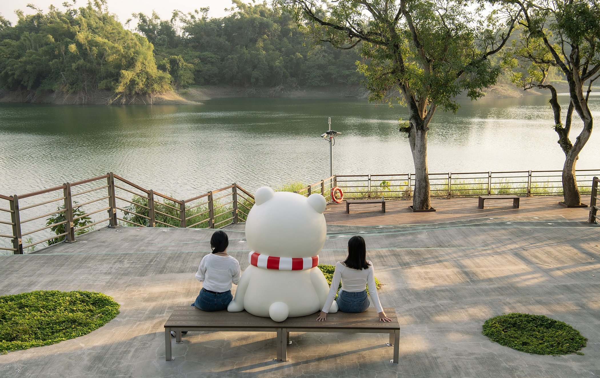 323階好漢坡新登場！ 大白熊坐鎮蘭潭陪你療癒系走春