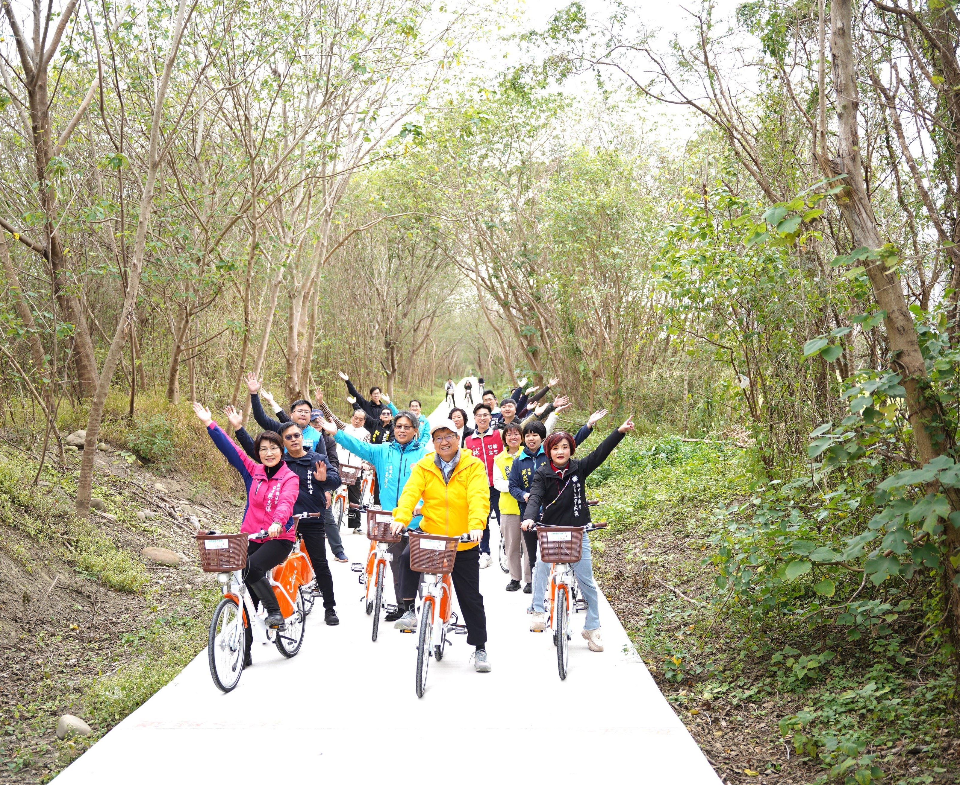 竹縣單車路網大躍進！ 頭前溪右岸自行車道今通車 串聯桃園、南寮美景一覽無遺