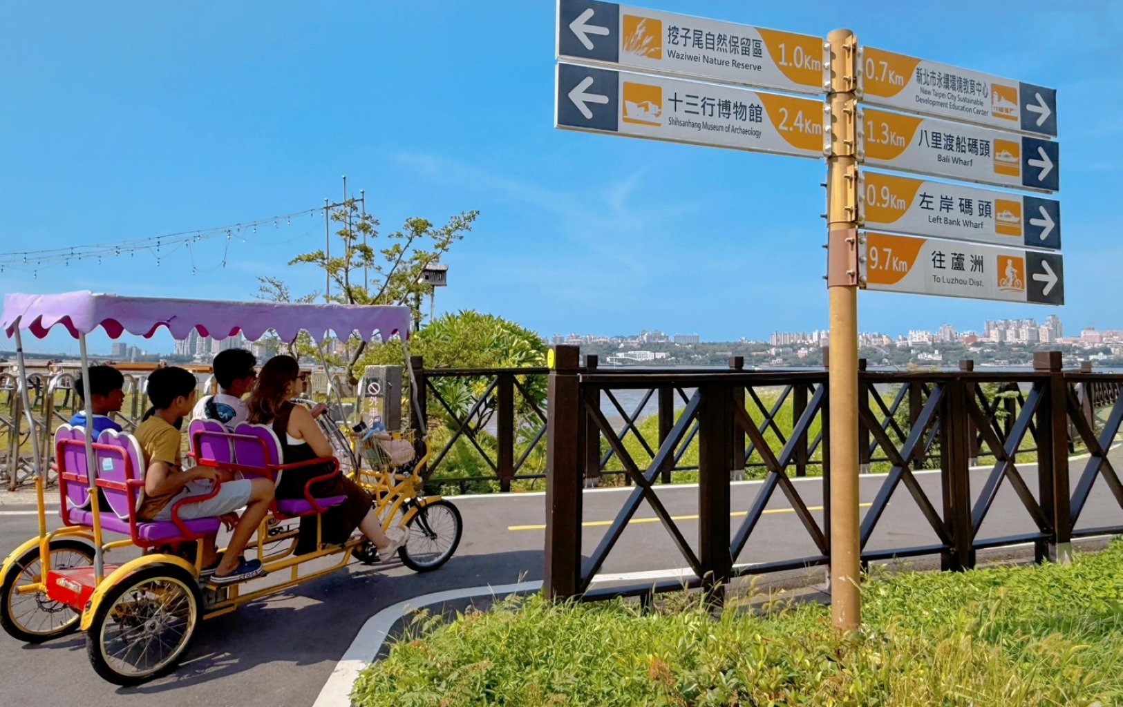 跨年輕旅行首選！ 白天低碳漫遊八里淡水、夜晚雙主場狂歡