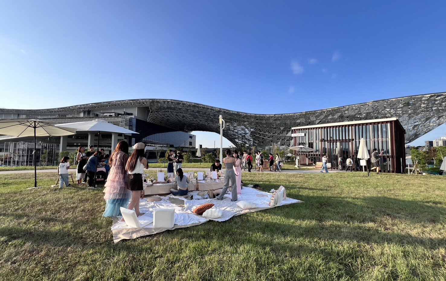 網美瘋朝聖！ 中央公園「Funkyland」爆紅，質感系野餐咖啡新地標全台吸睛！