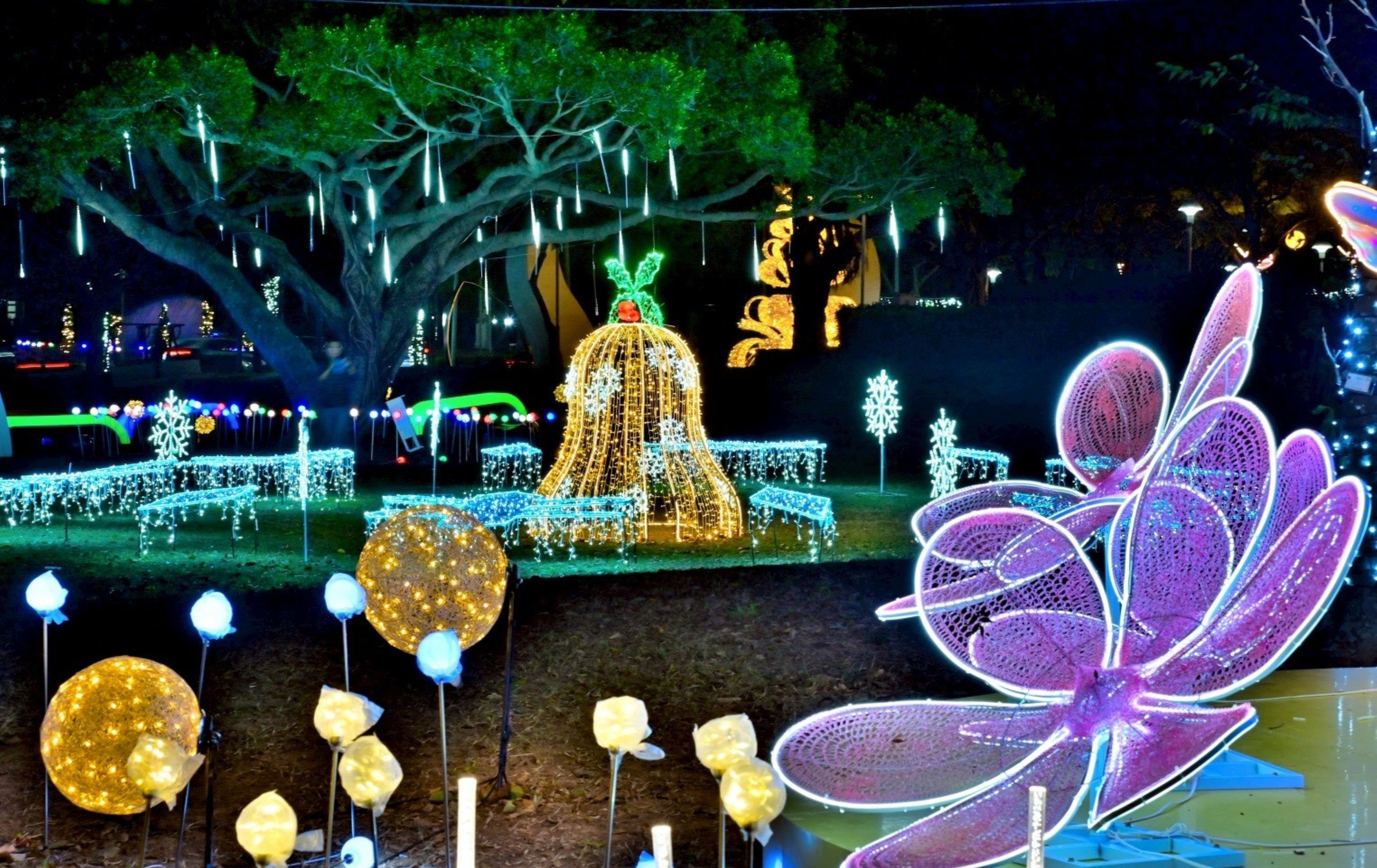 璀璨冬夜！台中海線「沙鹿嘉年華」盛大點燈 16大光影燈區打造夢幻童話世界