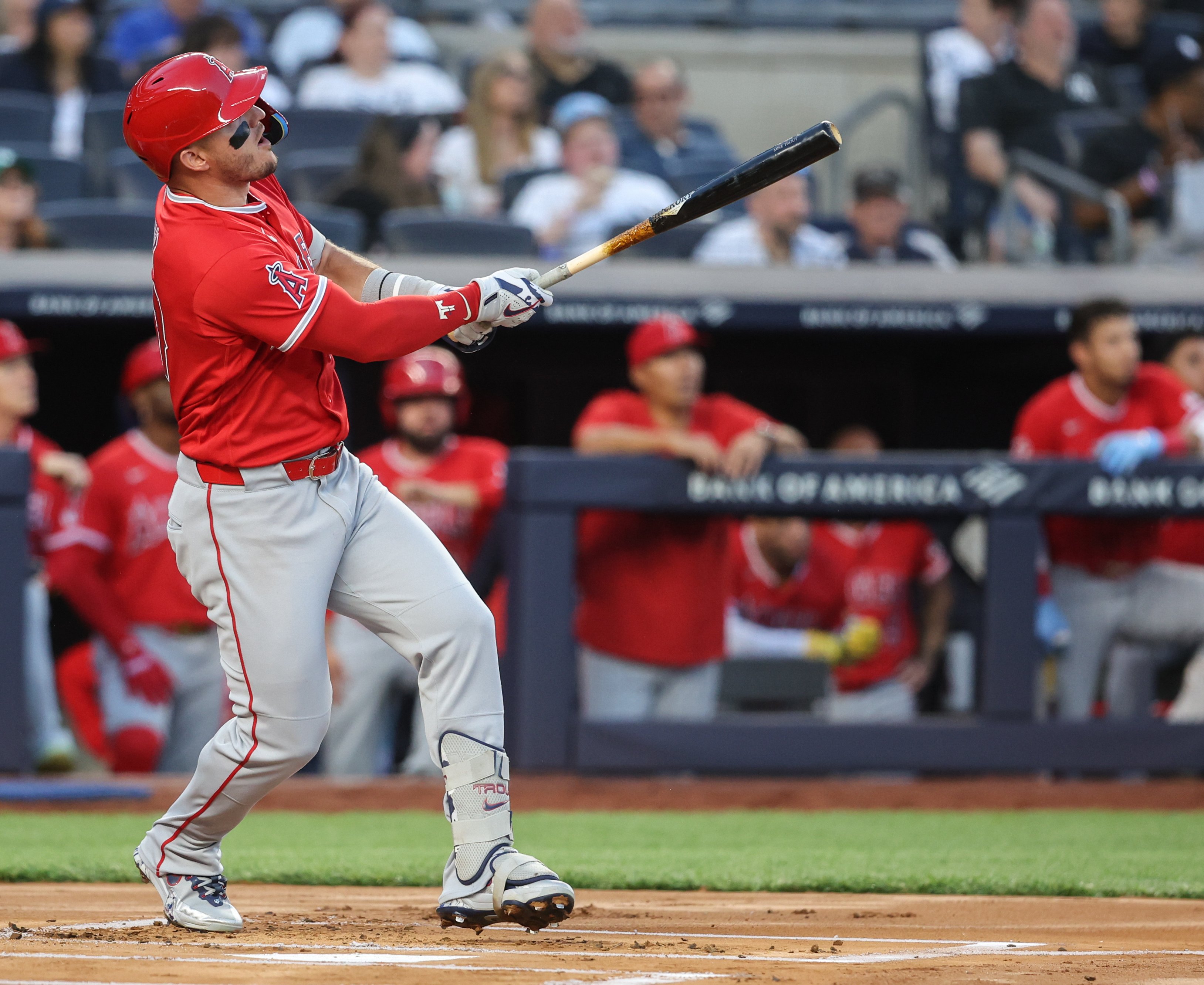 MLB》天使「三連轟」打爆洋基 楚奧特跨場連3打席開砲創紀錄