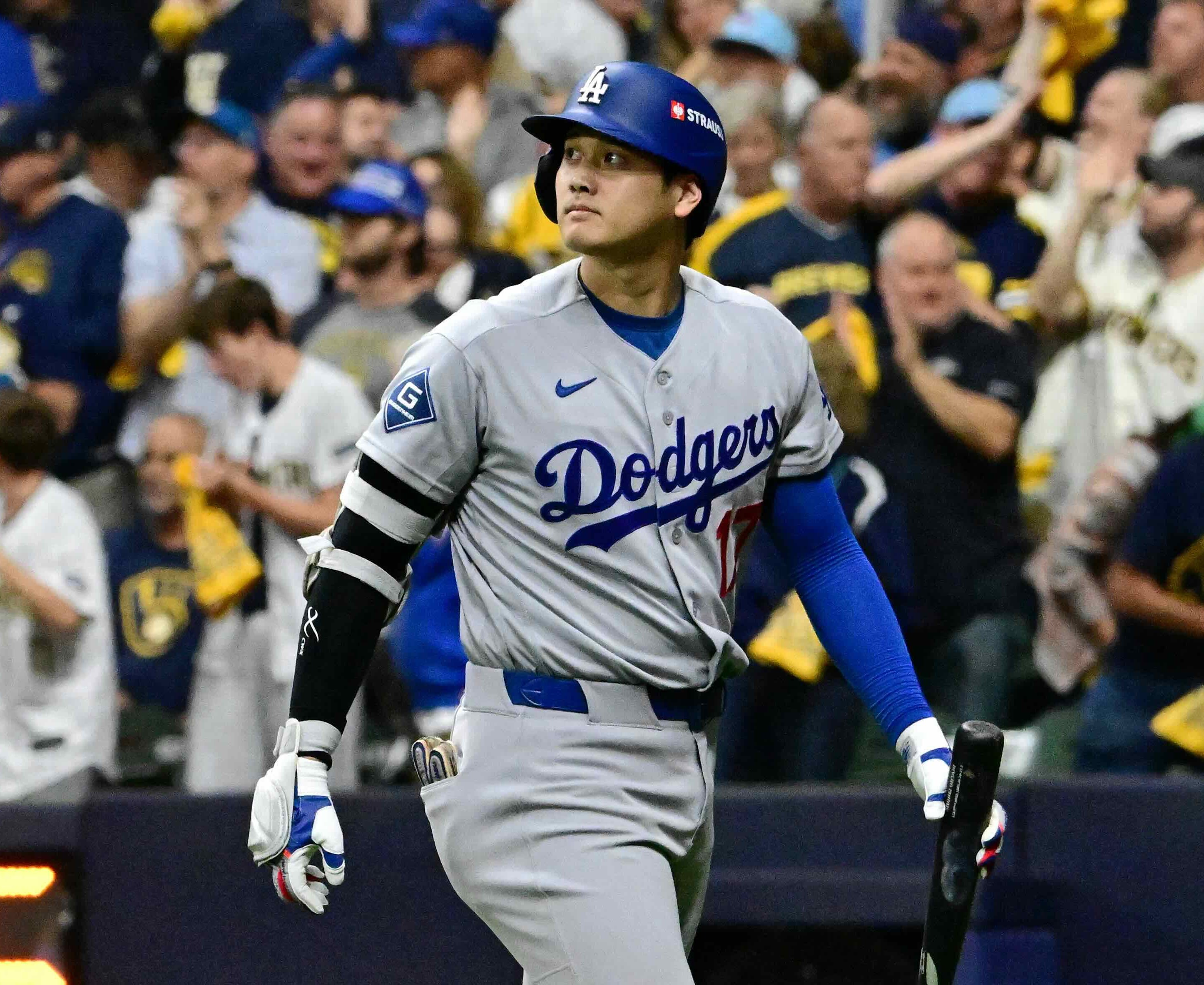 MLB》大谷翔平罕見扛四棒難救賽揚左投！釀酒人2:1逆轉道奇 國聯冠軍戰首戰開紅盤
