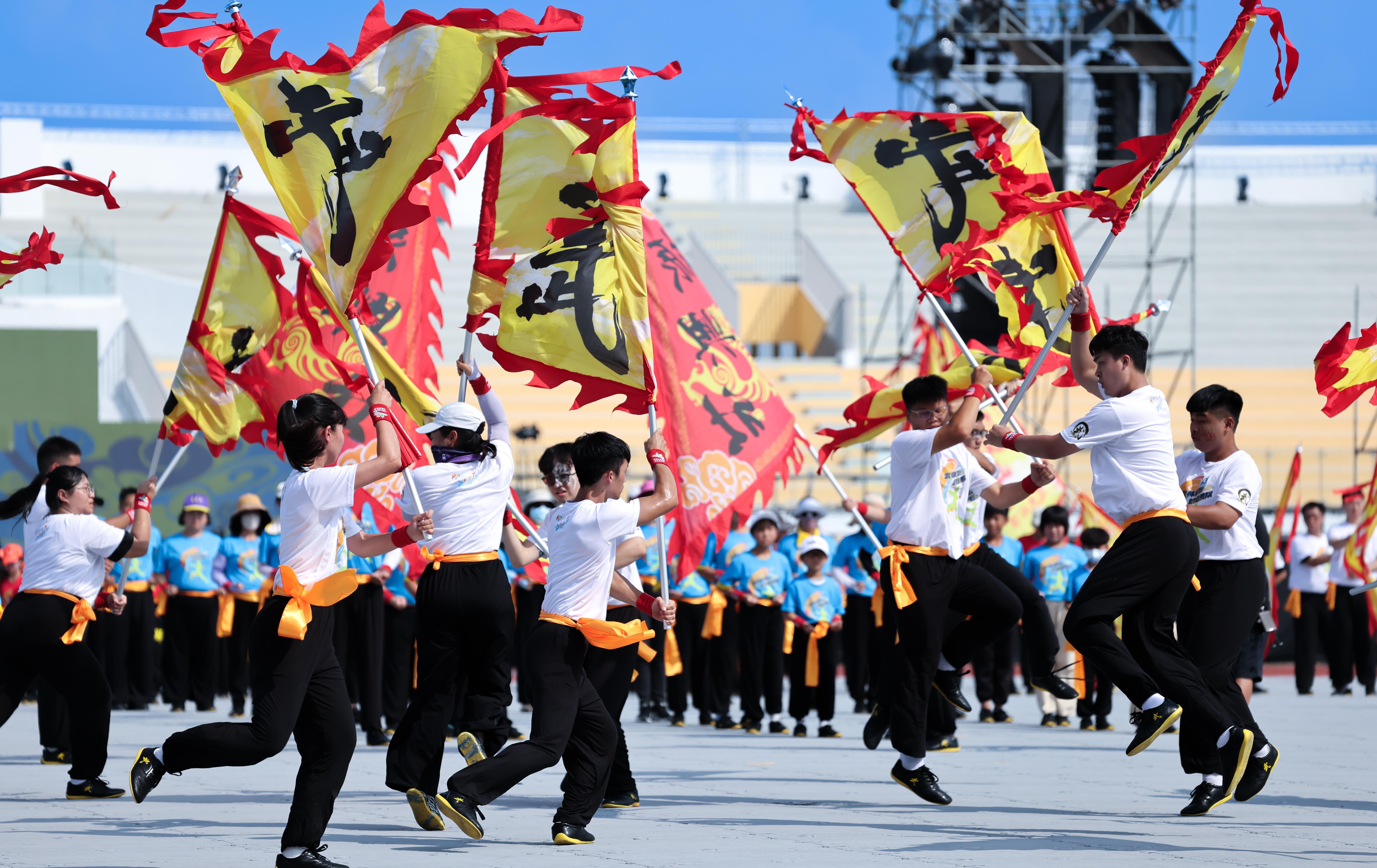 雲林全運會彩排熱力登場　大型人偶與武術團隊拚完美開場　多項賽事已率先開打