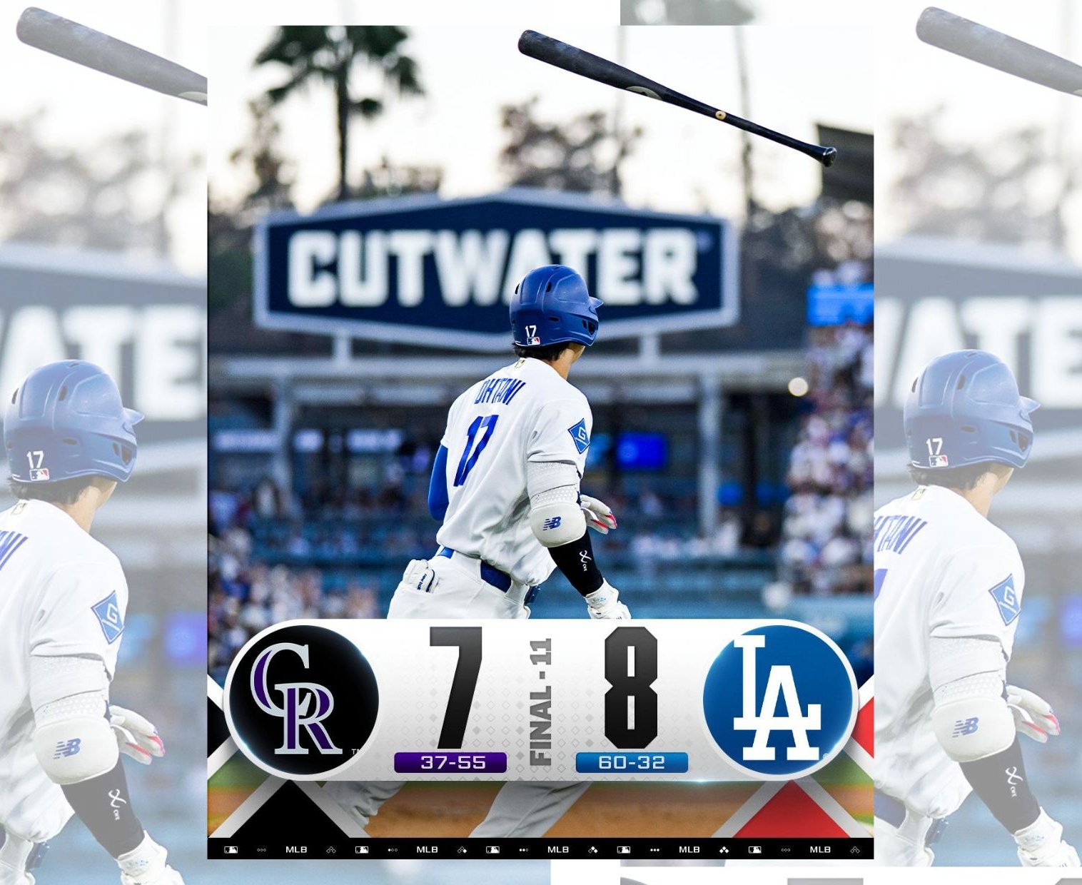MLB》大谷翔平第299轟出爐！新秀拉辛11局下建功 道奇逆轉落磯迎第60勝