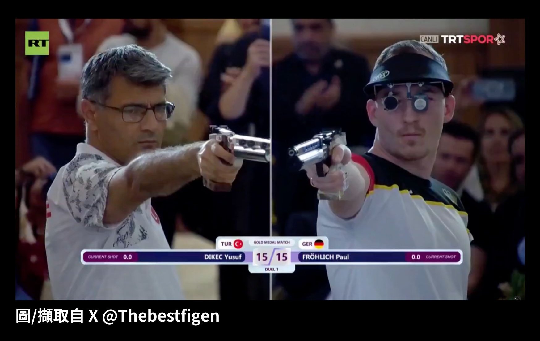 傳奇大叔「無裝備」再封王！土耳其射擊巨星迪凱區勇奪歐冠盃金牌  帥氣依舊