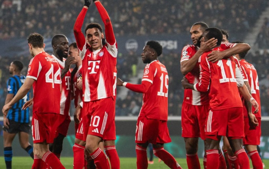 歐冠》16強戰 拜仁血洗阿特蘭大 利物浦客場不敵加拉塔薩雷