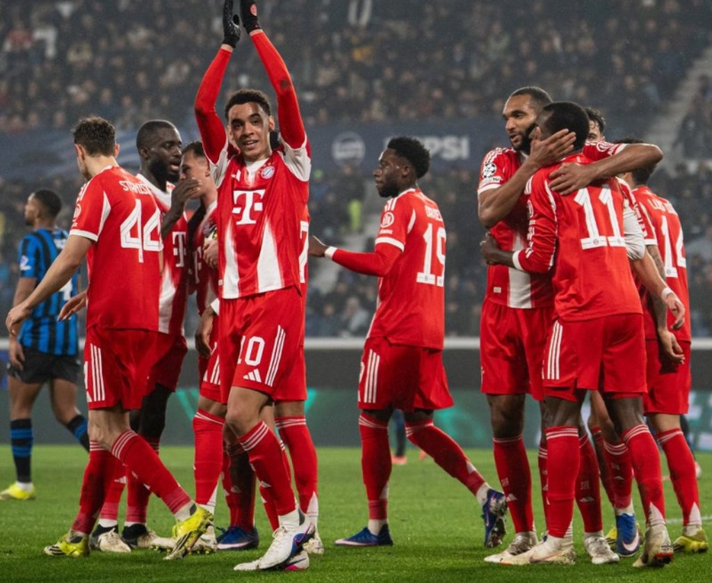 歐冠》16強戰 拜仁血洗阿特蘭大 利物浦客場不敵加拉塔薩雷