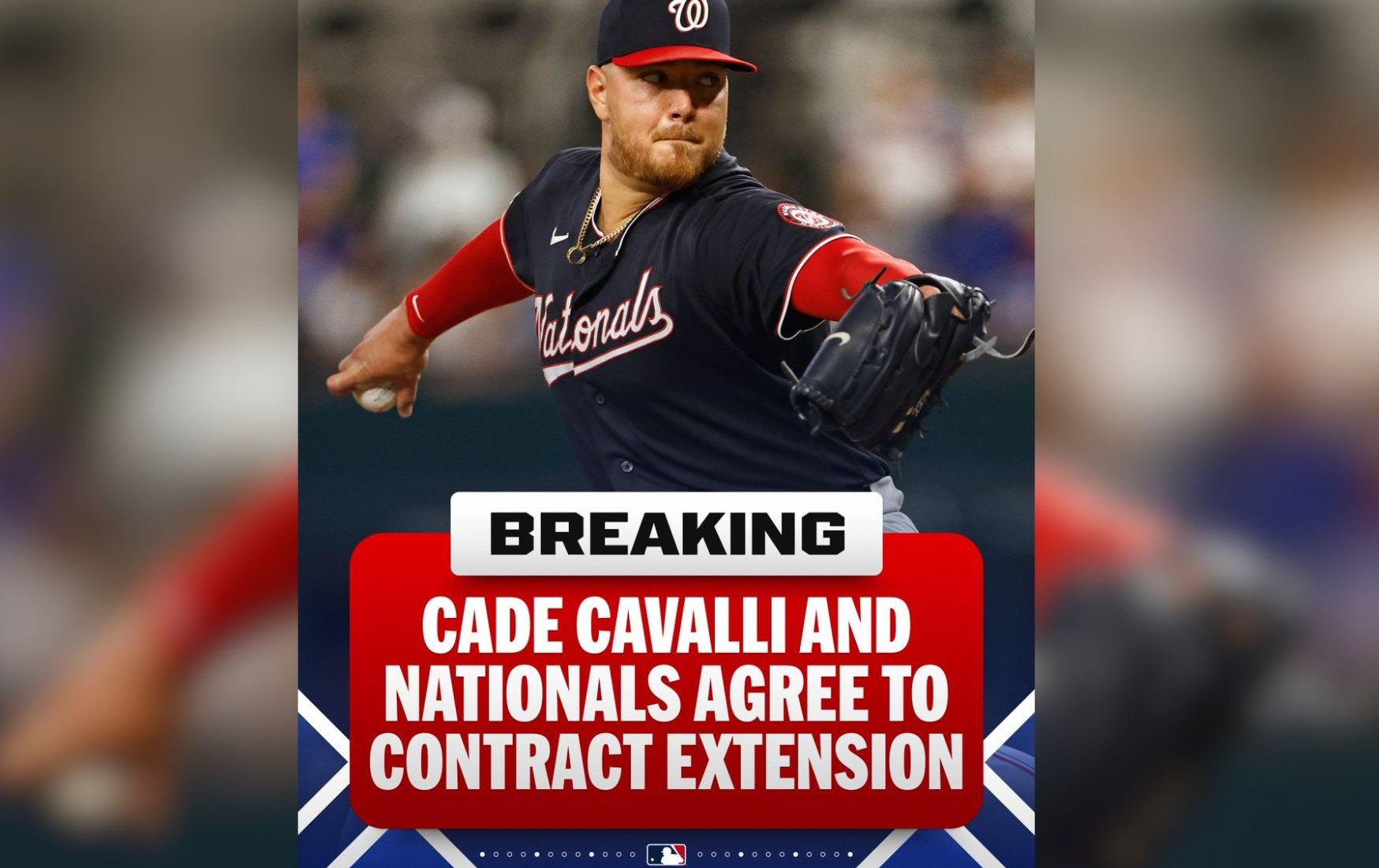 MLB》綁定未來王牌！國民隊4年4700萬美元續約卡瓦利 附帶2031年球隊選擇權