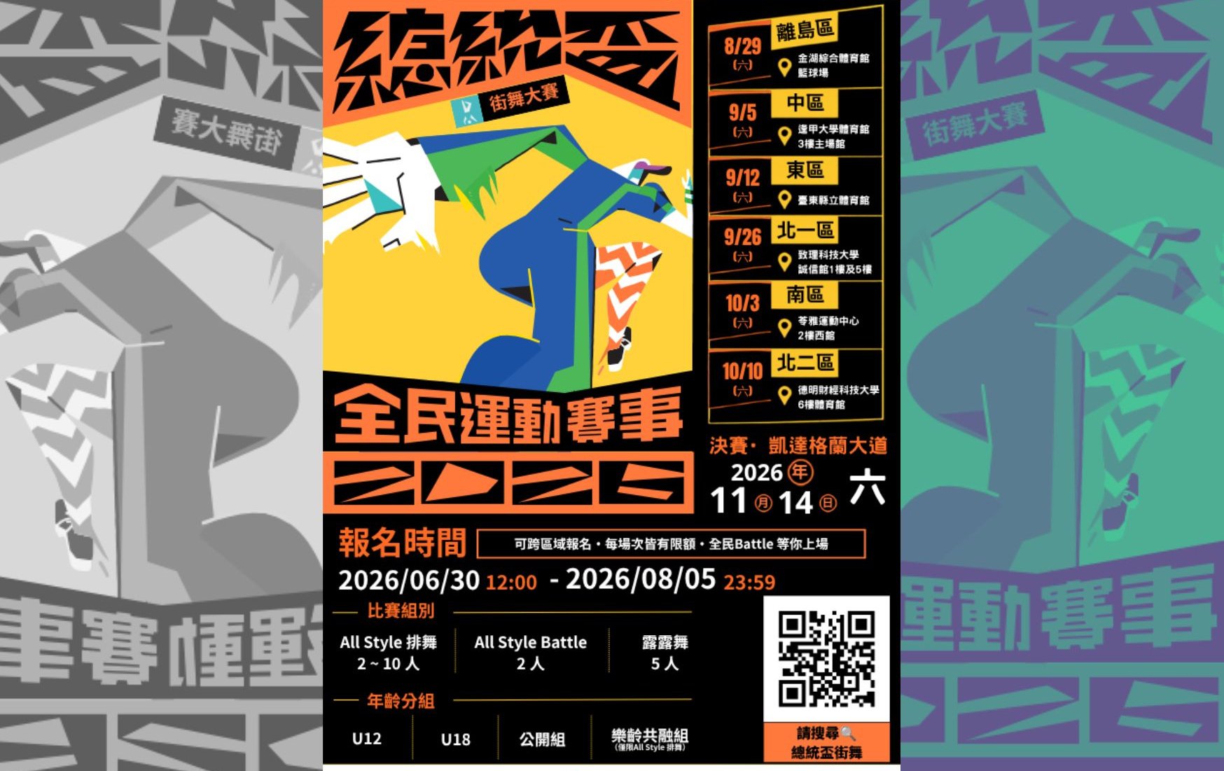 總獎金296萬元 2026總統盃街舞大賽即日起開放報名