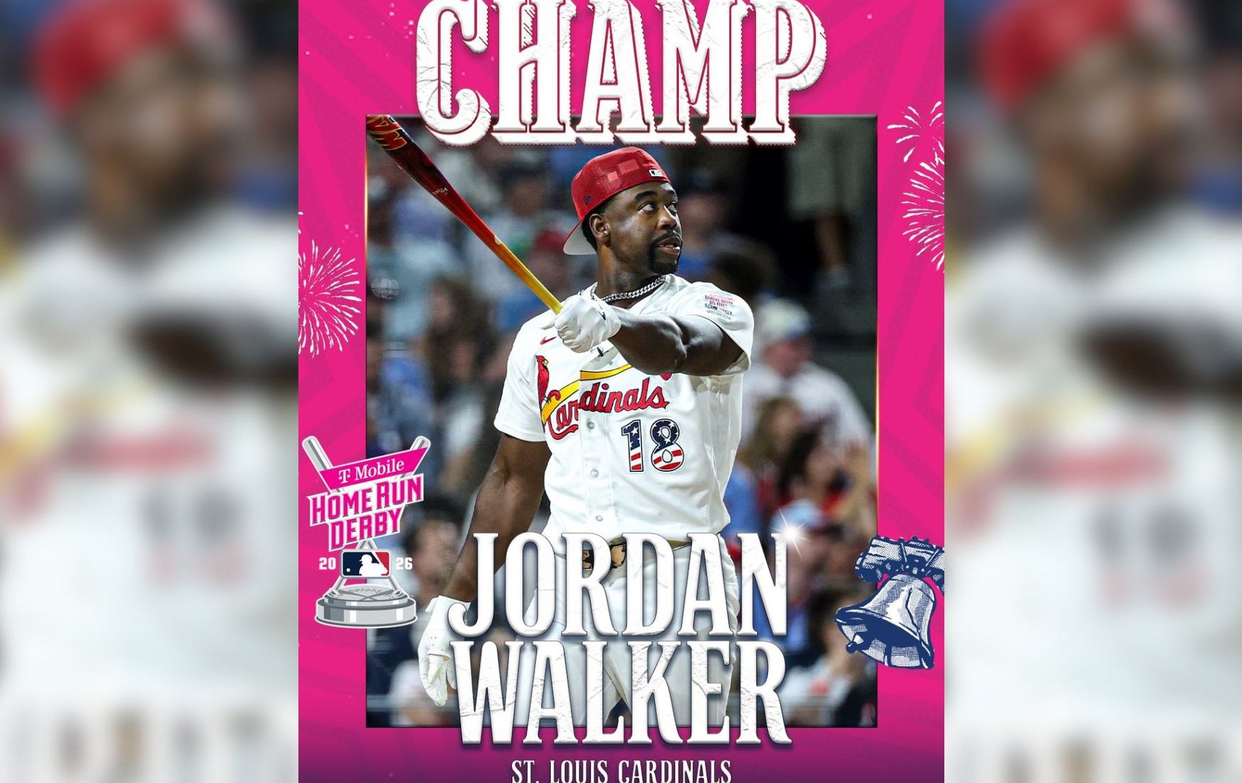 MLB》頂住費城滿場噓聲！紅雀黑馬沃克觸發新制延長賽「連六揮開轟」驚天逆轉奪冠