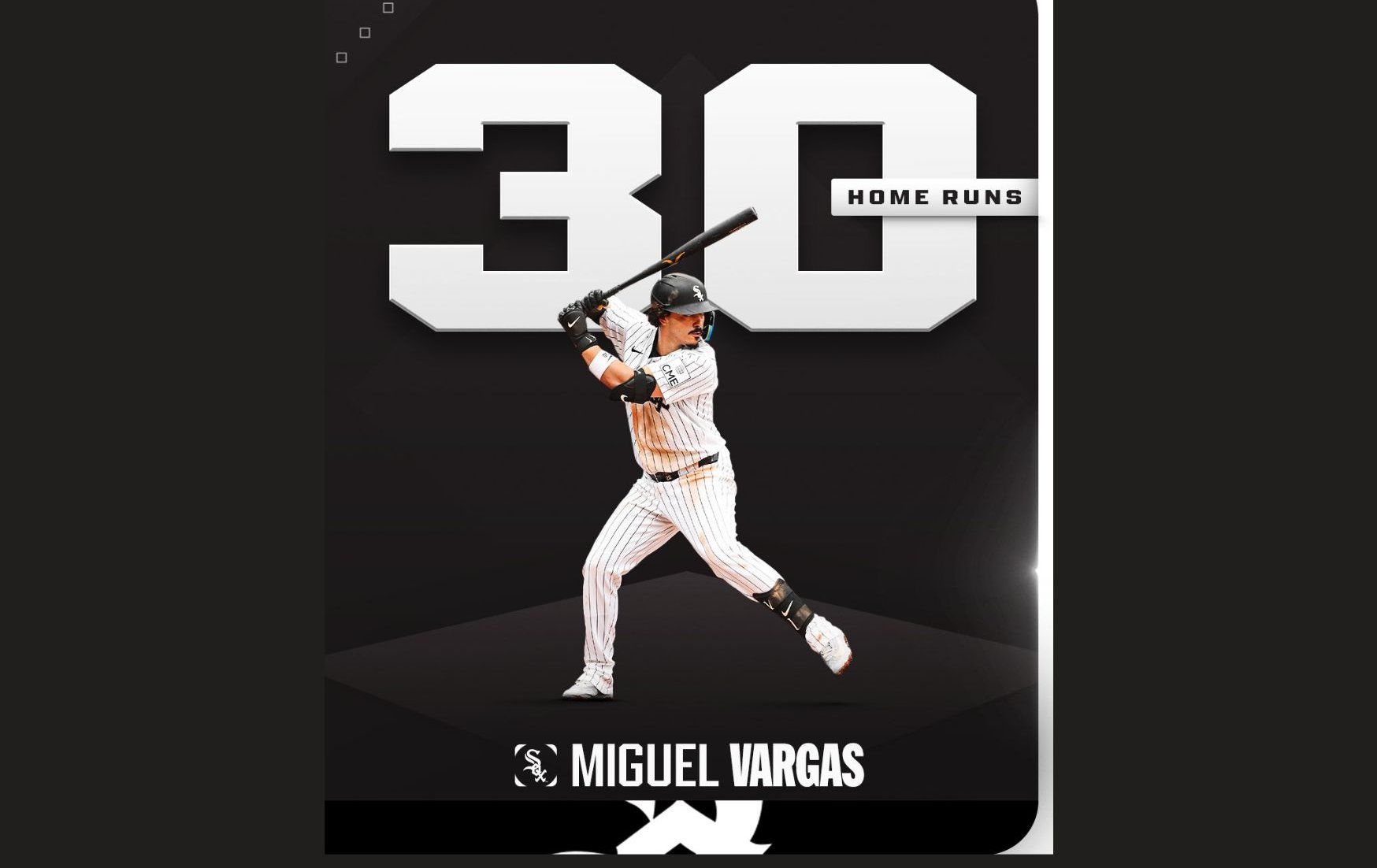 MLB》破繭而出！巴爾加斯單季轟出30全壘打 締造生涯里程碑