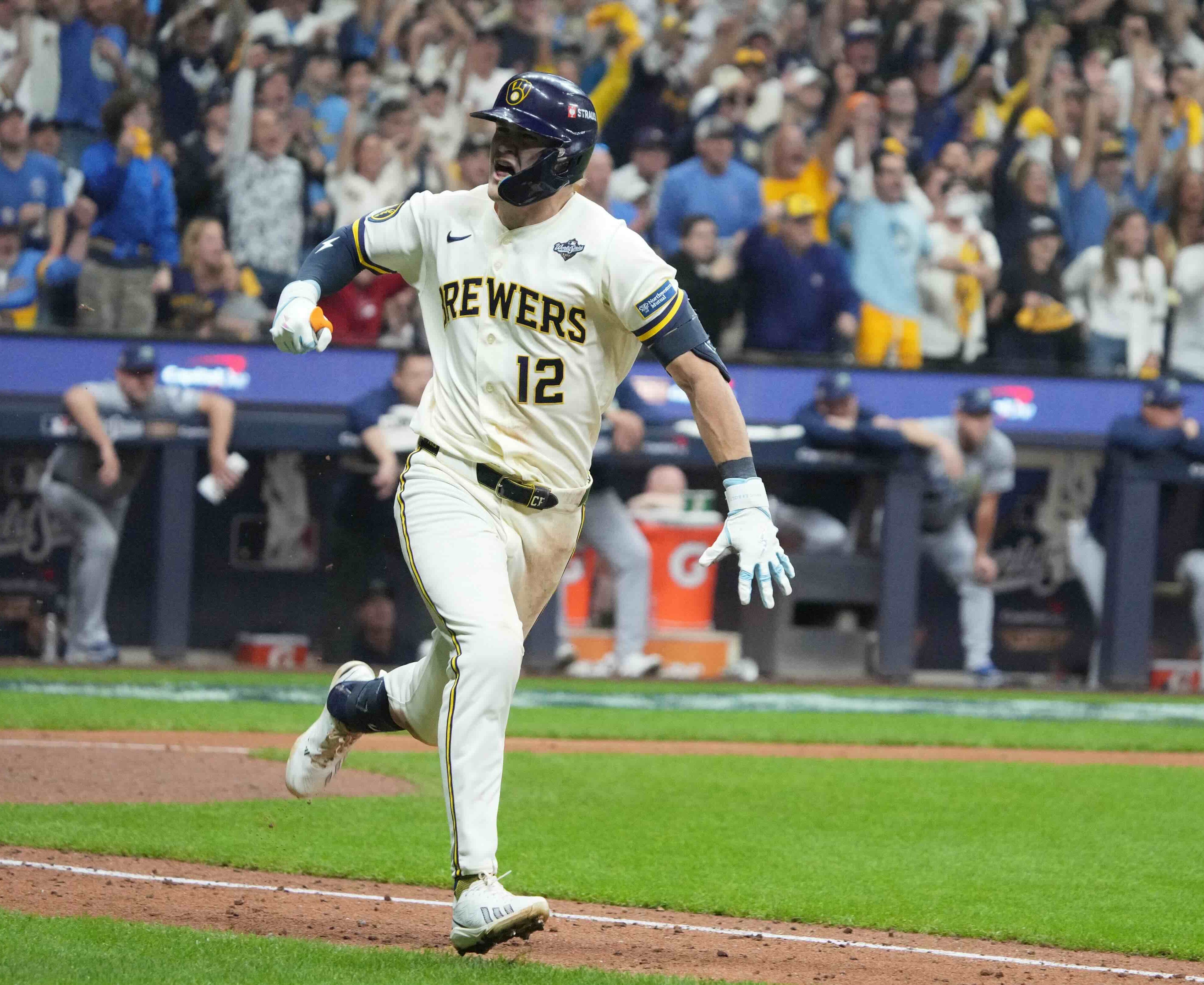 MLB》世界大賽G2 開局失誤後敲超前安！釀酒人菜鳥普拉特逆轉光芒 創106年最年輕紀錄