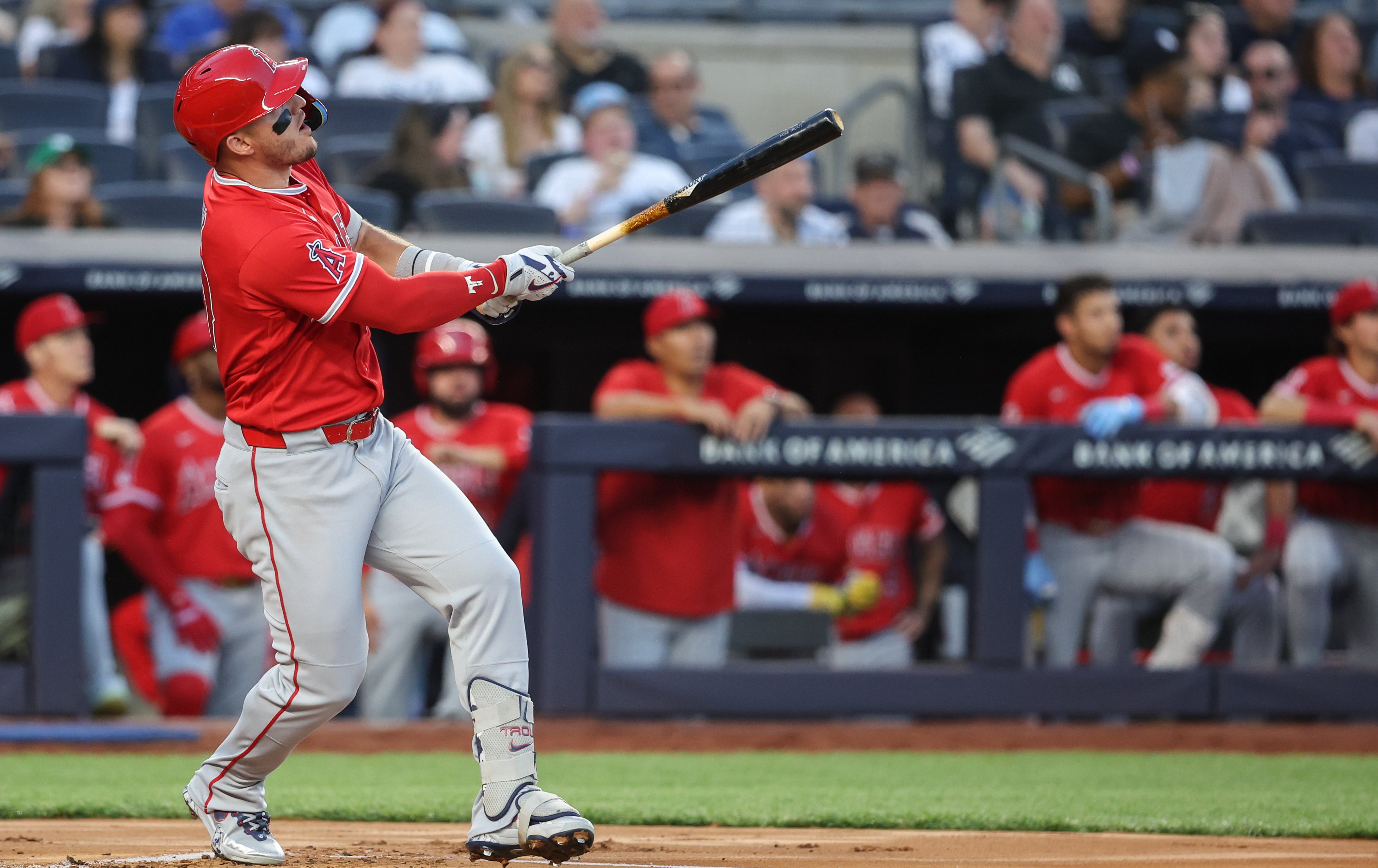 MLB》天使「三連轟」打爆洋基 楚奧特跨場連3打席開砲創紀錄